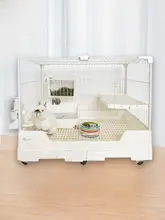 うさぎケージ 家庭用 大型 アクリル 自動掃除 防尿