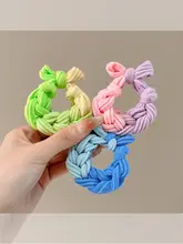 カラフルな極上の柔らかさのヘアゴム【手編み・耐久性デザイン】