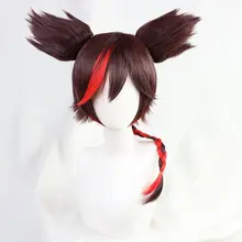 コスプレ用 ツートーンの双馬尾ウィッグ【キャラクター風・ハイライト加工】