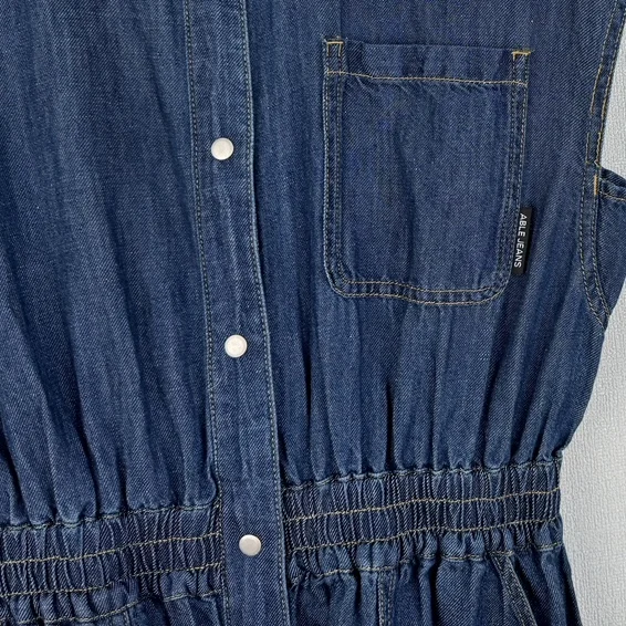 アベイル 夏服：高腰リネン混デニムジャンパードレスの実用性と機能解析