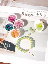 猫眼石ビーズのハンドメイドブレスレット【DIY・カラフルなデザイン・ジュエリーアクセサリー】