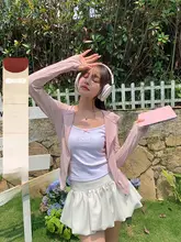 UPF100+日焼け防止パーカー【女性用・フード付き・カジュアル・オープンカーディガン】