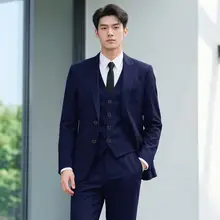 ビジネス用メンズスーツ【フォーマルウェア・春夏用・新郎・伴郎向け】（セットアップ対応）