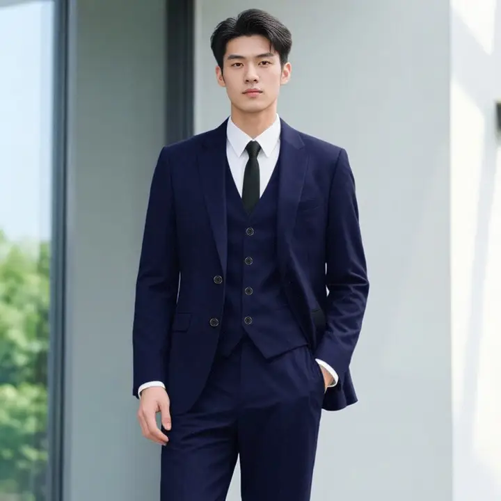 ビジネス用メンズスーツ【フォーマルウェア・春夏用・新郎・伴郎向け】（セットアップ対応）