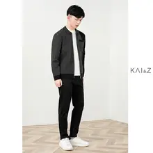 異型ストライプデザインのメンズカーディガン【カジュアル・秋冬用・ニット】