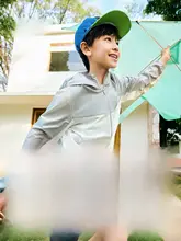 子供用 UVカット 軽量防晒ジャケット【通気性・夏用・UPF50+対応】（セットアップ対応）