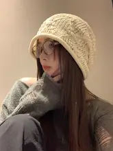 夏用 オープンワーク編みのキャップ【大きめデザイン・シンプル・女性用】