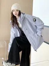 蛍光グリーンの防水マウンテンパーカー【フード付き・ウォーキング・男女兼用・冬用】（セットアップ対応）
