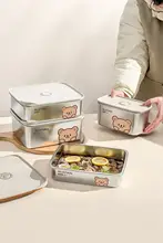 食品用ステンレス冷蔵庫保存容器【海鮮・漬物用・密閉タイプ】