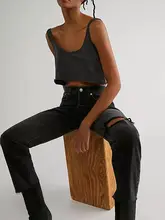 夏用 コットン製 スポーツタンクトップ【ルーズフィット・ croppedデザイン・ラウンドネック】