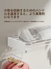 隠形折りたたみ物干しスタンド【壁掛け・室内用・伸縮可能】