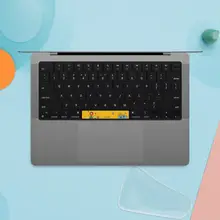 キーボード ステッカー スペースキー用 保護フィルム MacBook Air M5 対応 Mac シール「SkinAT」