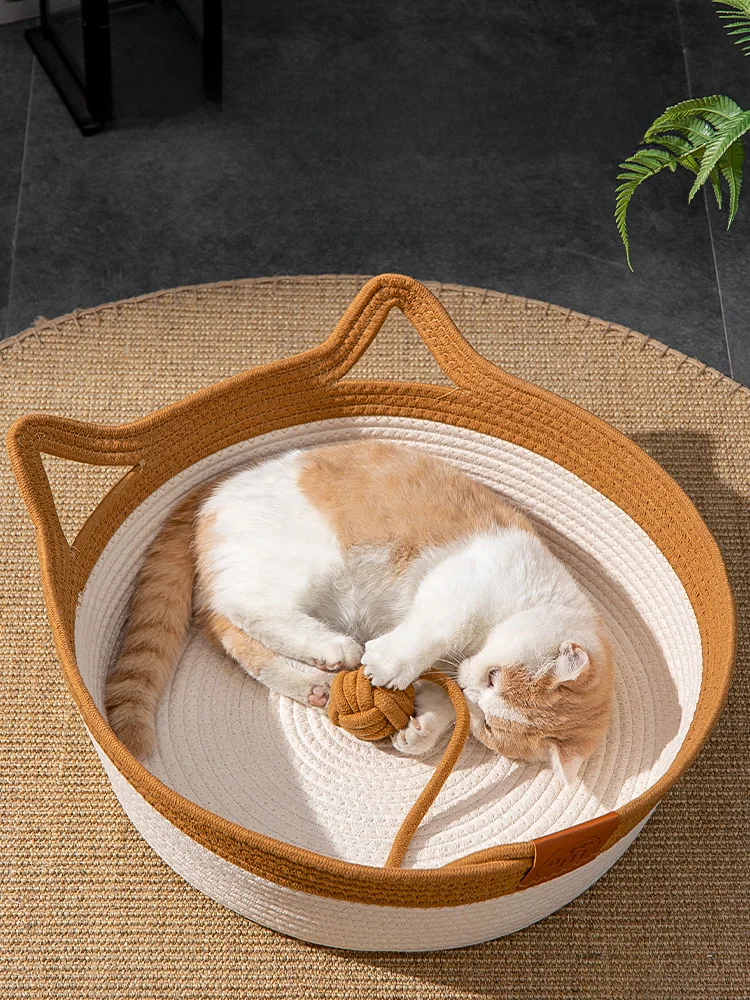 ハチョンロ粗麻編みの猫ベッド：夏用・通年使用可の機能性と耐久性を徹底解説