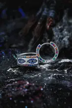 GUXI 925銀製 メンズピアス【ユニークデザイン・カジュアル・カップル向け】