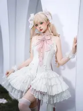 優雅なバレエスタイルのロリィタドレス【蝶リボン・キャミソール・ショートパンツ付き】（セットアップ対応）