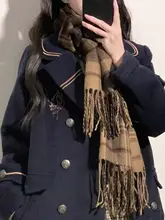 秋冬用チェック柄の保温ストール【極上の柔らかさ・ファッションアイテム】（セットアップ対応）