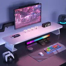 モニター台 デスクオーガナイザー ノートPCスタンド キーボードトレイ 収納付き デスク上 PC作業 オフィス