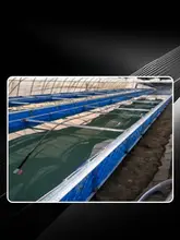 厚手キャンバス製 魚池用防水ターポリン【屋外用・養殖池・耐久性】