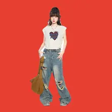 夏用 無袖ショート丈トップス【フィット感抜群・小飛袖・女性用】