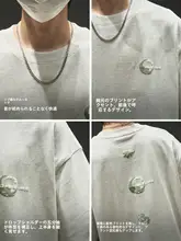 若者向けトレンドセンスのプリントTシャツ【ゆったりしたフィット・夏用・クルーネック】