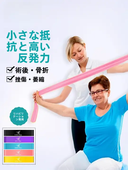 医療用エクササイズバンド【リハビリ・首肩の筋力トレーニング】