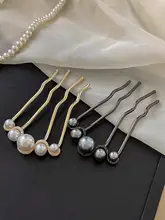 イミテーションパールU字型ヘアピン、高級ヘアピン