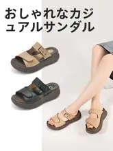 夏用 レディース サンダル【軽量・フラット・滑り止め】