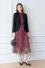 洗練されたデザインのスーツワンピース【通勤スタイル・女性用・二部構成】（セットアップ対応）
