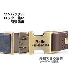 ペット用首輪【刻印可能・小型犬・中型犬用・防迷子設計・リード付き】