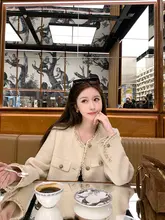 極上の柔らかさウール製フレンチスタイルコート【上品なデザイン・女性用】