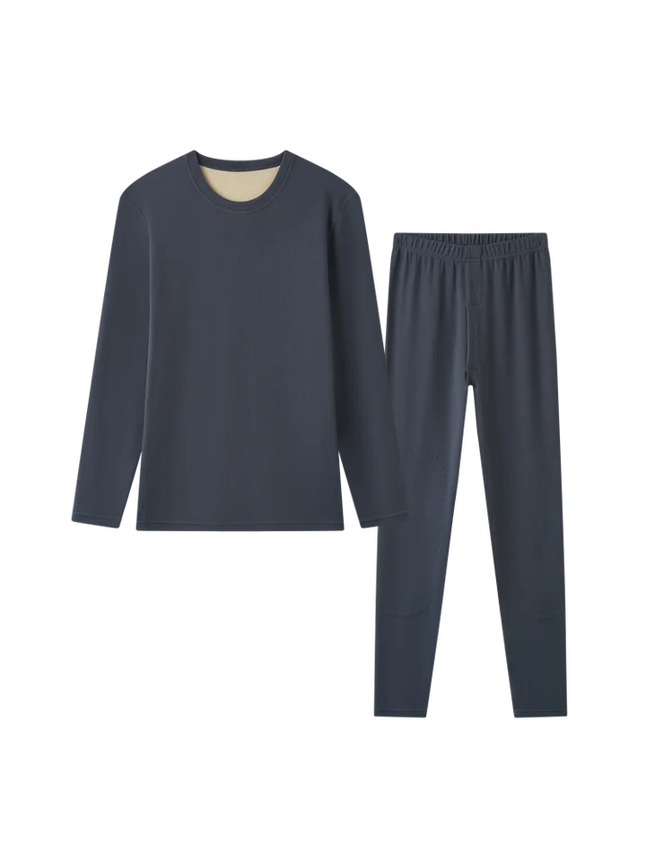 暖かい男性用インナーウェア【秋用・長袖・パンツ・二重フリース fabric】（セットアップ対応）