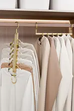 スペースを有効活用！多機能ハンガー【折りたたみ式・多段階収納】【シンプルデザイン】（セットアップ対応）