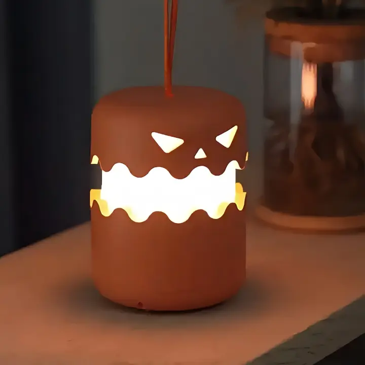 アウトドアキャンプライト【ハロウィン向け・かぼちゃデザイン・充電式・吊り下げ可能】