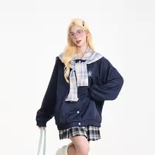 ジャケット レディース チェック柄 ケープ付き テーラード アメリカン風 ルーズ ゆったり 秋 カジュアル 着回し 上品「NERESUM」
