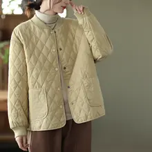 冬用アート風バイカラーベースボールカラーショートジ ャケット【極上の柔らかさ・緩やかなシルエット・ダイヤモンドキルト】