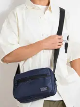 カジュアル斜め掛けバッグ【多ポケット・防水オックスフォード布・メンズ用・ストリートスタイル】