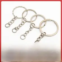 25/30mm金属製キーチェーンリング【DIY装飾用・アクセサリー材料】