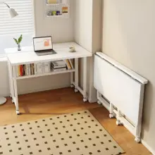折りたたみ式パソコンデスク【長方形・学生用・移動可能・シンプルデザイン】