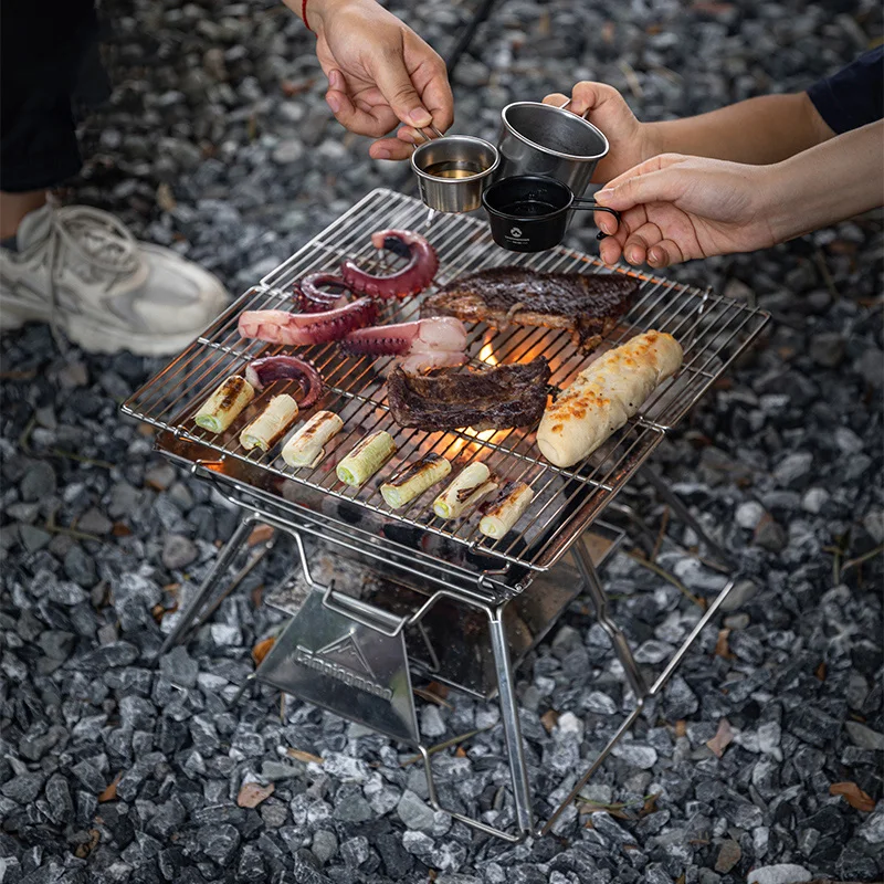 デイキャンプの焚き火にぴったり？軽量折りたたみBBQグリルの選び方と実際の使い方