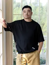 夏用 メンズ 大きいサイズ ワッフル生地 ポケット付き Tシャツ【ゆったりフィット・クルーネック・カジュアル】