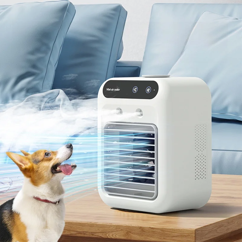 ペット用エアコンファン20250617：充電式で犬猫に最適なナノミスト冷却機能