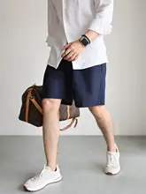 リネンコットン製ビジネスカジュアルパンツ【吸湿透気・ストレートシルエット・春夏用】