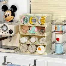 デスク用 水筒収納ラック【スタッキング可能・保温ボトル対応・コンパクト設計】
