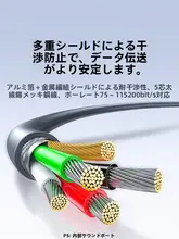 USBからRS232シリアルケーブル【九ピン・プリンター用・工業グレード・DB9コネクタ】