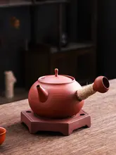 朱泥の手作りティーポット【薄く軽量・炭火用・茶器セット対応】