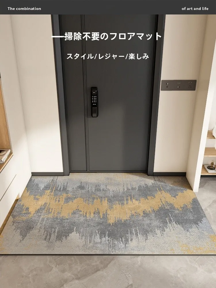 PVC製玄関マット シンプルなデザインで軽量かつ洗いやすい