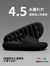 通気性に優れた男性用バスサンダル【防滑・穴あきデザイン・シャワー用】