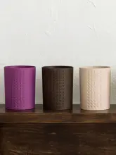 シンプルな円形ゴミ箱【トイレ・オフィス用・ゴミ分別対応】