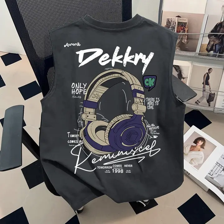 男女兼用 無地デザインの半袖Tシャツ【コットン・深灰・クール感】（セットアップ対応）