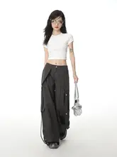 SHIYIYUE ブラックショルダー短袖Tシャツ【春夏用・フィット・ショート丈】